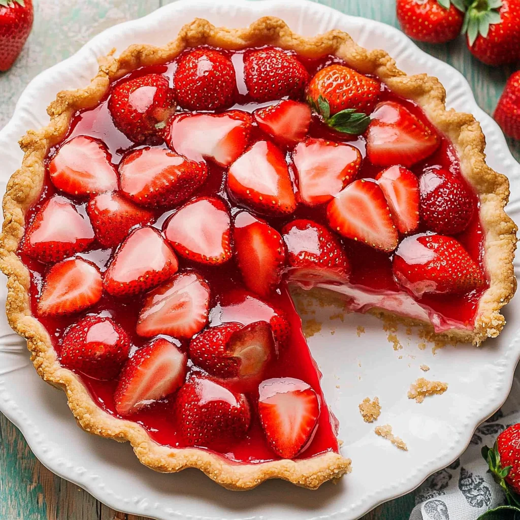Strawberry Pie with Jello