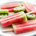 Watermelon Kiwi Popsicles
