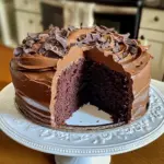 Chocolate Pound Cake with Chocolate Frosting