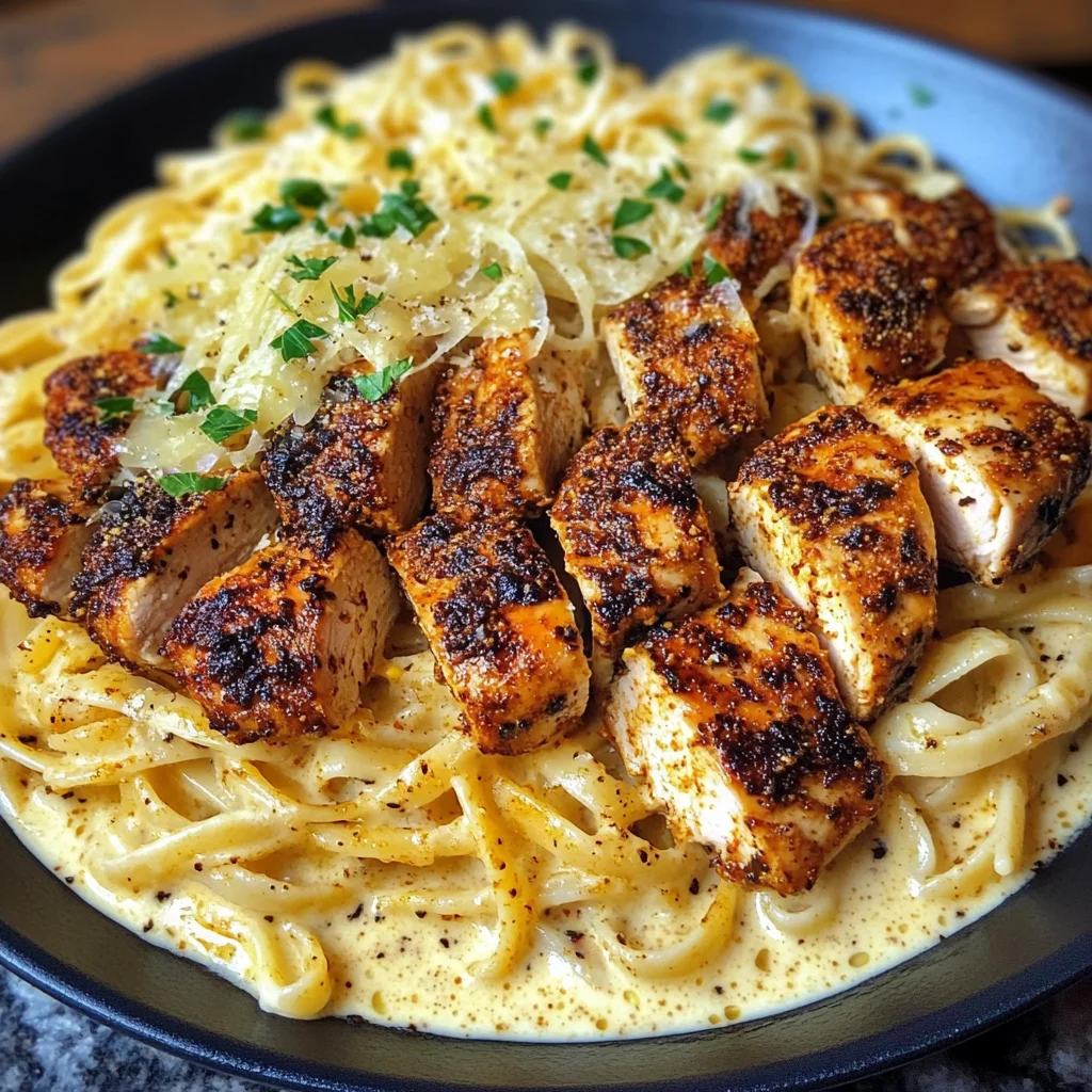 Creamy Cajun Chicken Linguine
