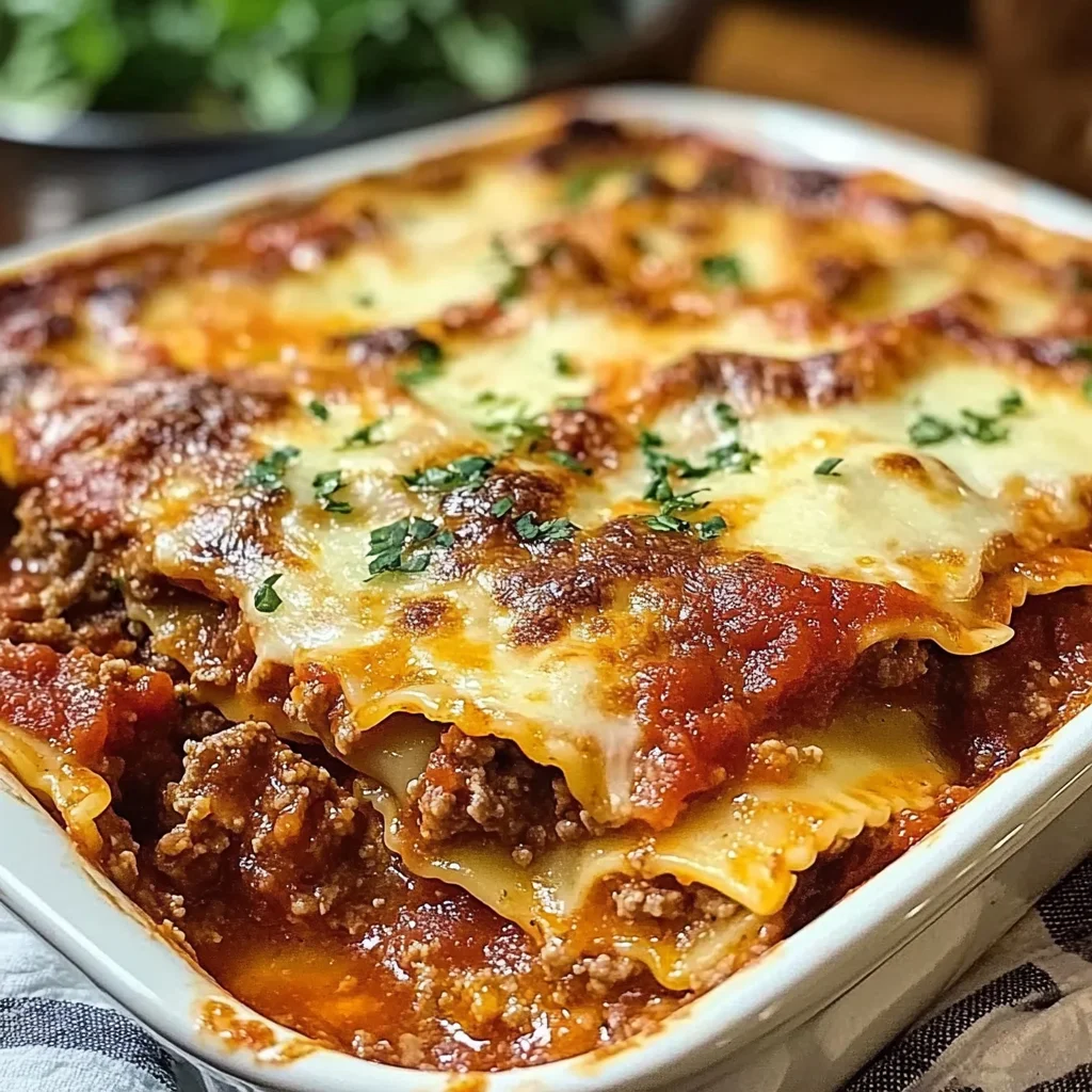 Decadent Beef and Cheese Ravioli Casserole