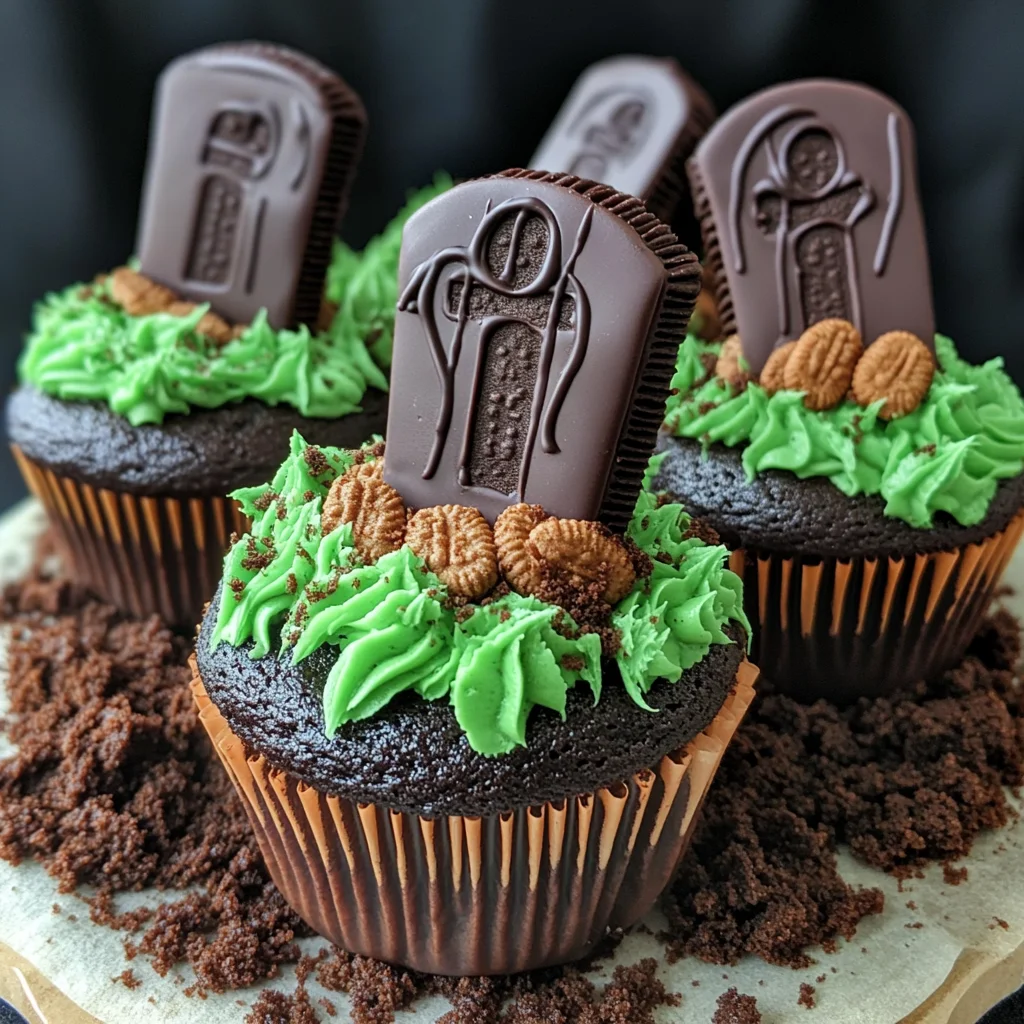Halloween Graveyard Cupcakes