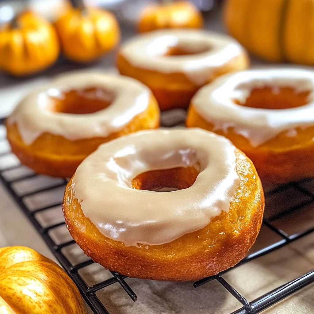 Maple Glazed Pumpkin Donuts