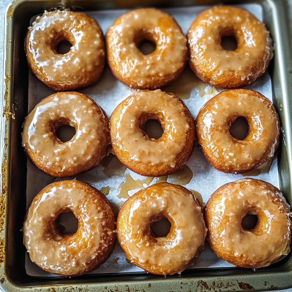 Baked Pumpkin Donuts with Maple Glaze
