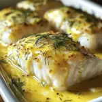 Cabillaud au Four à la Moutarde et Crème Citronnée : Un Plat Léger et Savoureux