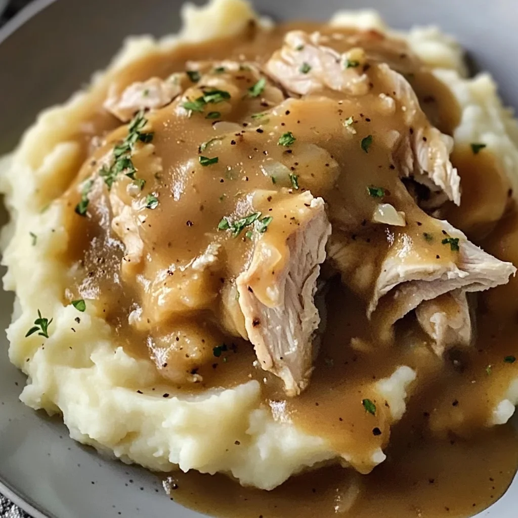 Chicken and Gravy (over mashed potatoes)