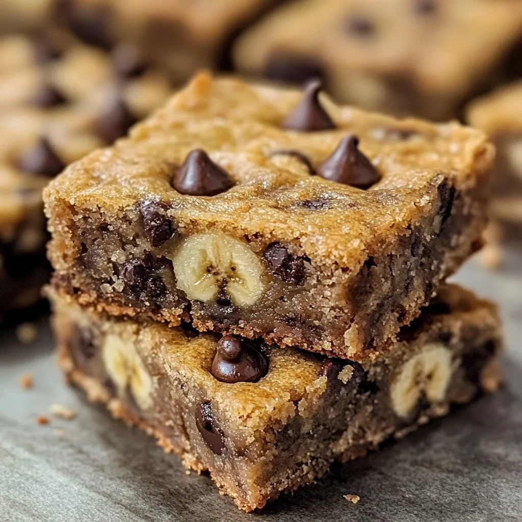 Chocolate Chip Banana Bars