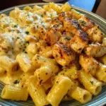 Creamy Cajun Chicken Rigatoni with Garlic Butter Sauce