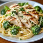 Creamy Chicken Alfredo Fettuccine with Broccoli