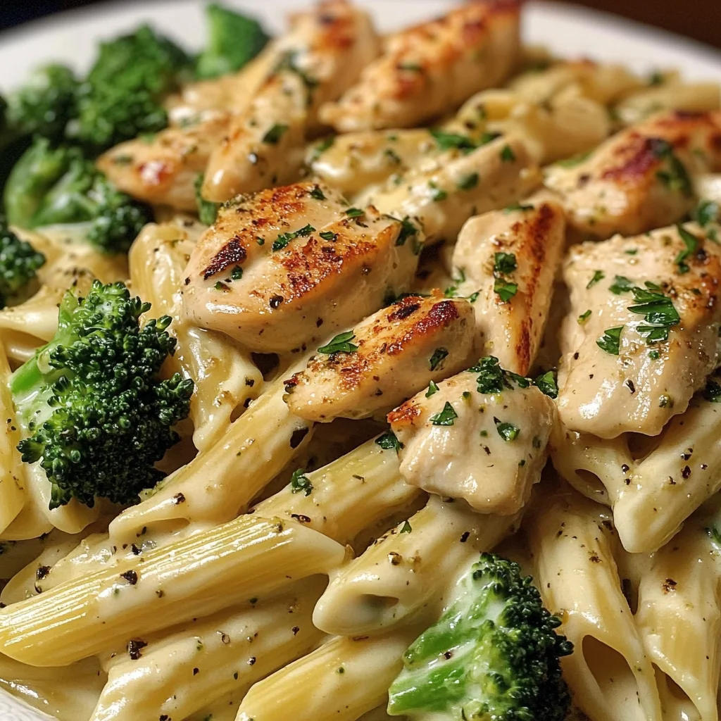 Creamy Chicken and Broccoli Penne