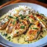 Creamy Lemon Garlic Chicken with Herb Rice