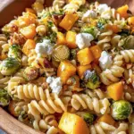 Fall Pasta Salad with Butternut Squash and Brussels