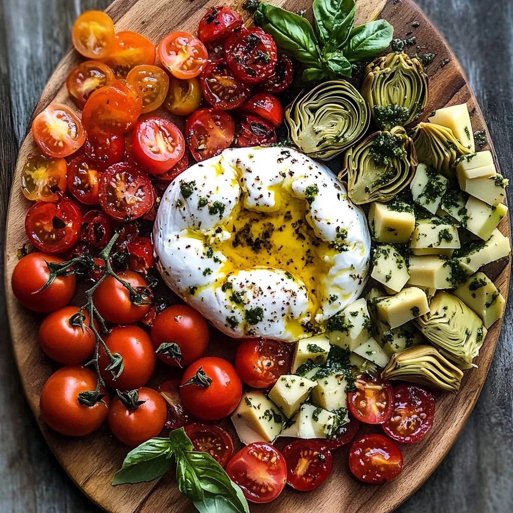 Mediterranean Burrata Board