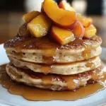 Peach Cobbler Pancakes