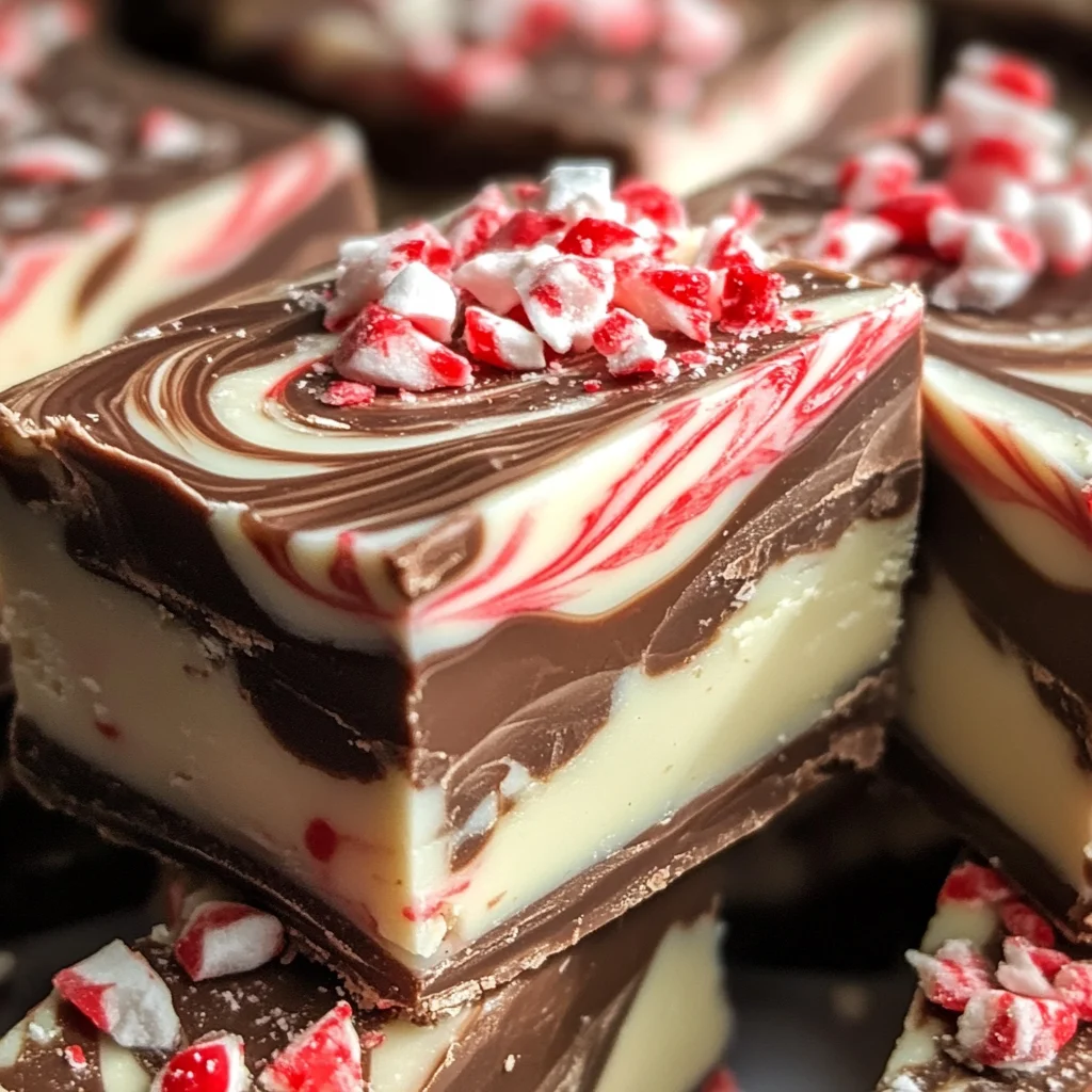 Peppermint Swirl Fudge