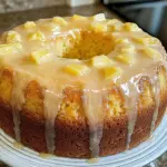 Pineapple Cream Cheese Pound Cake with Pineapple Glaze