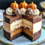 Pumpkin Chocolate Mousse Cake