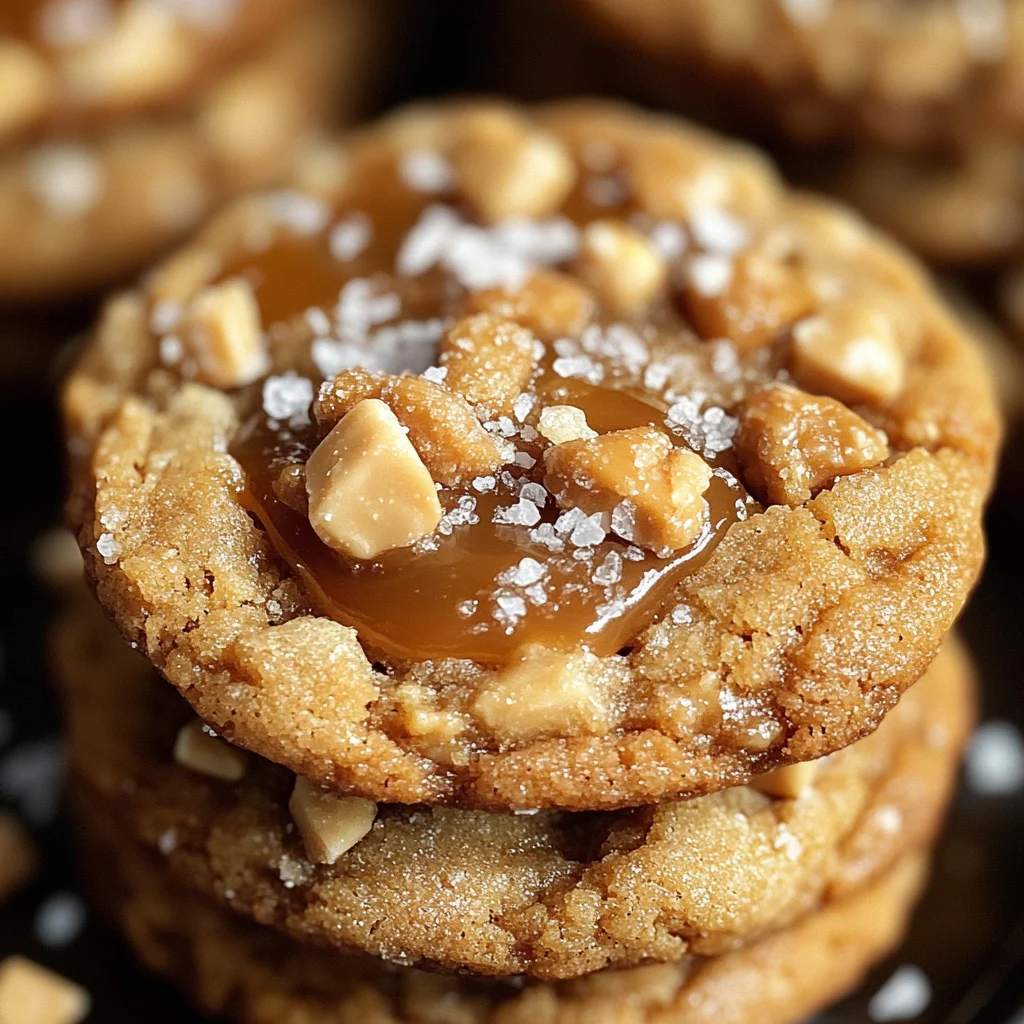 Salted Caramel Crunch Cookies