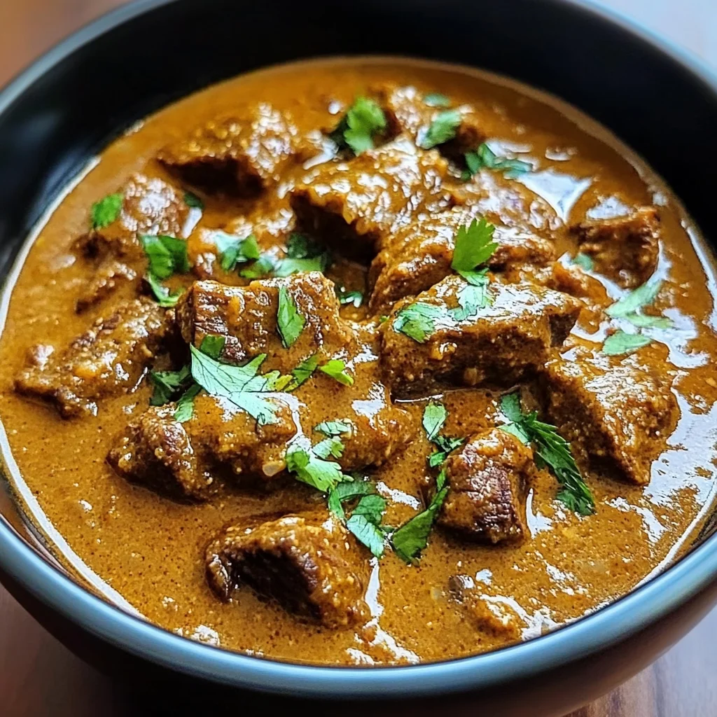 Slow-Cooked Beef Curry in Spiced Coconut Gravy