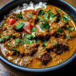 Slow-Simmered Beef Curry in Creamy Coconut Sauce
