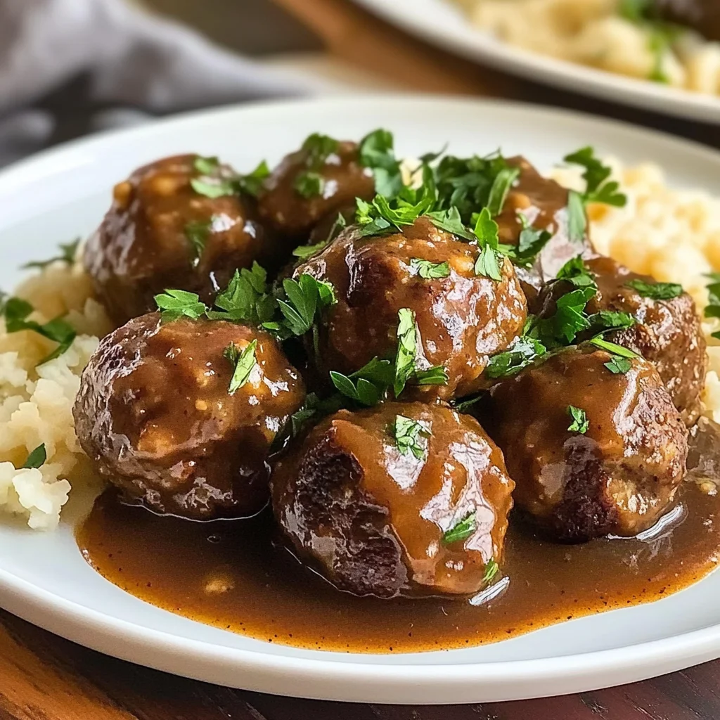 Slow Cooker Salisbury Steak Meatballs: Family-Friendly Comfort