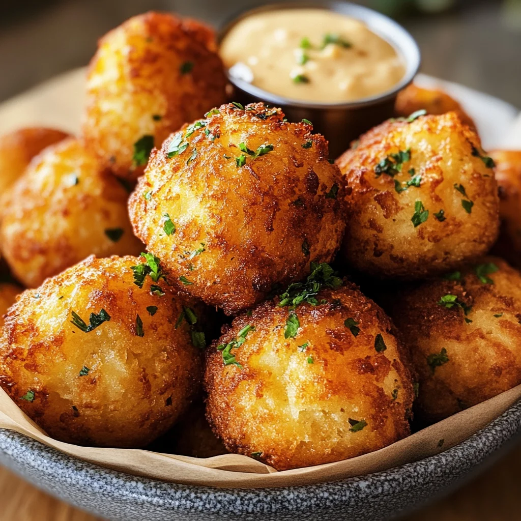 Spicy Crawfish Hush Puppies with Creole Dipping Sauce