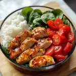 Spicy Honey Garlic Chicken Meal Prep Bowl