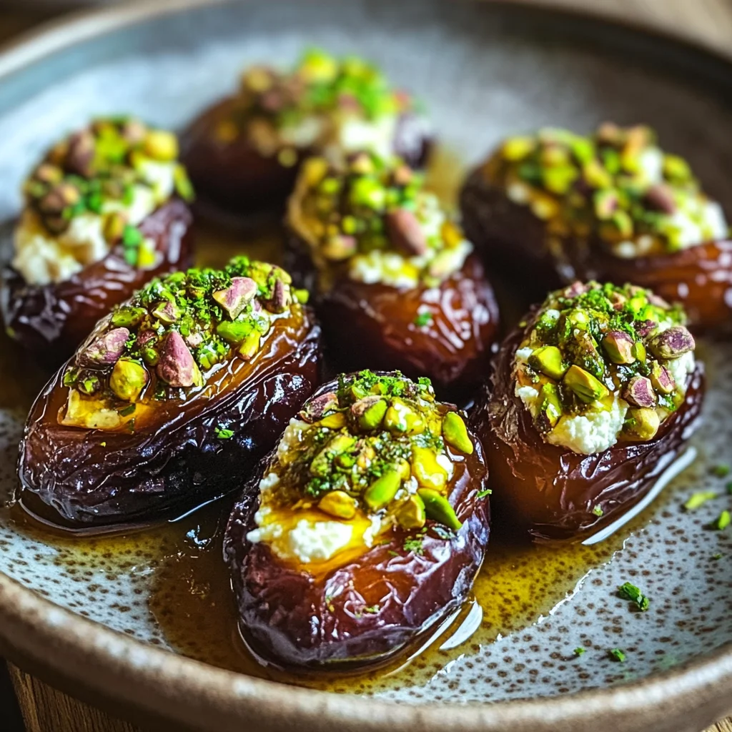 St. Patrick’s Day Treat: Honey Pistachio Ricotta Stuffed Dates