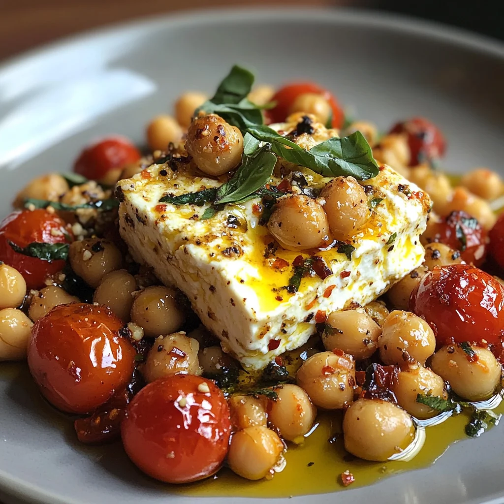 Baked Feta Chickpeas Recipe