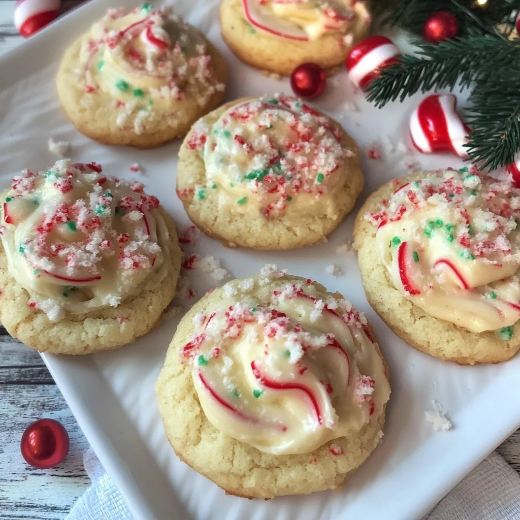 Candy Cane Whipped Shortbread Cookies | Easy and Delicious