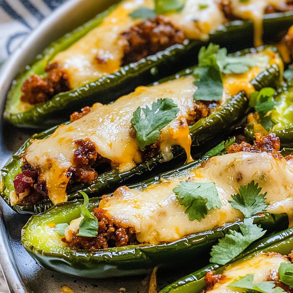 Cheese and Chorizo Stuffed Jalapeños