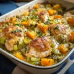 Chicken Leek and Butternut Squash Bake – The Ultimate One-Pan Dinner
