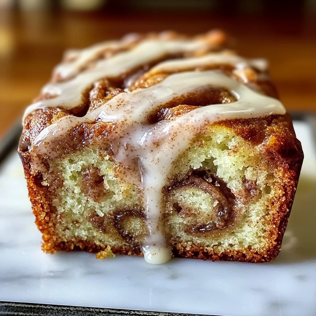 Cinnamon Roll Zucchini Bread