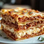 Classic Lasagna with Ricotta and Meat Sauce: A Must-Try!