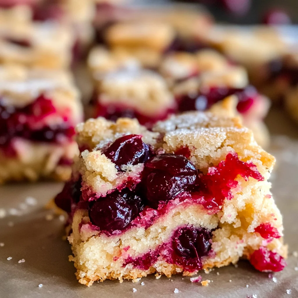 Cranberry Shortbread Bars