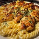 Creamy Garlic Butter Chicken with Twisted Cheddar Pasta