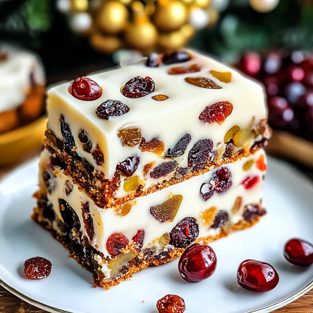 Festive Christmas Fruitcake Traybake: A Holiday Delight