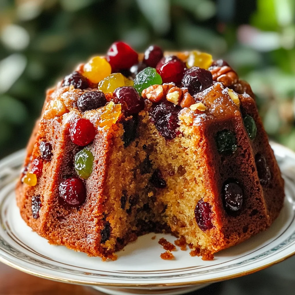 Healthy Christmas Fruit Bundt Cake