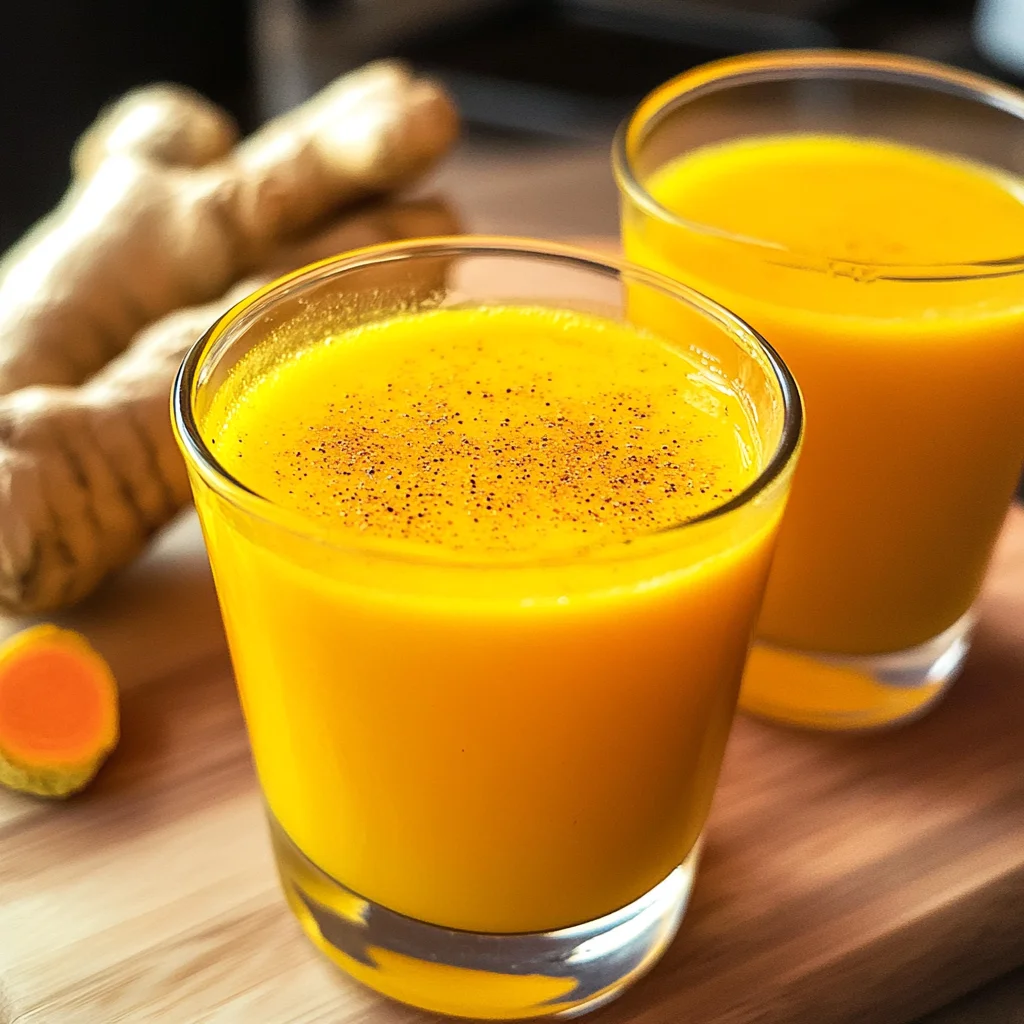 Homemade Ginger and Turmeric Immunity Shots