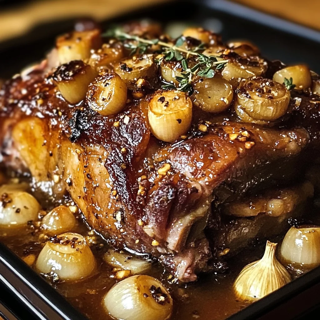 Honey-Mustard Confit Lamb Shoulder