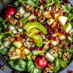Juicy Christmas Salad with Honey Mustard Dressing