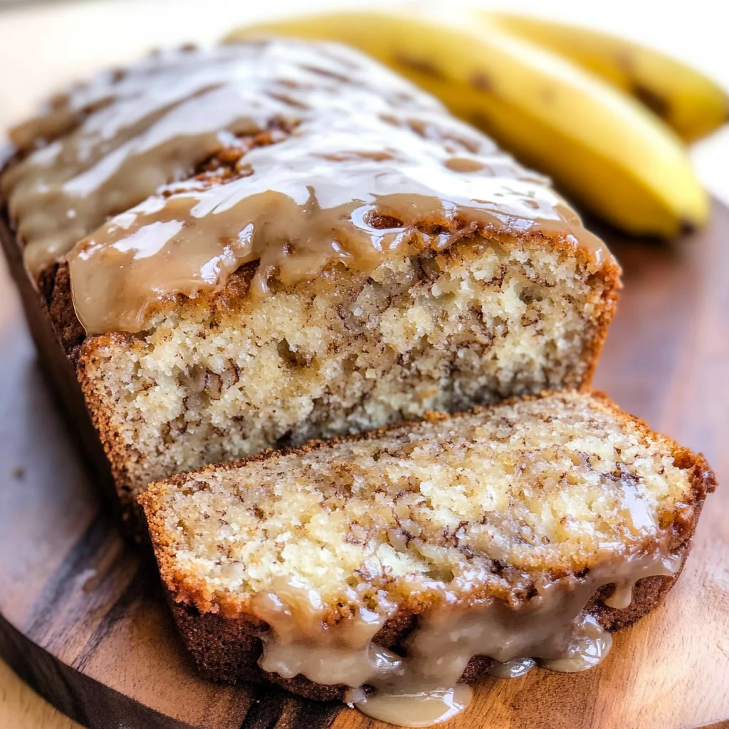 Maple Glazed Banana Bread