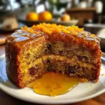 Orange & Cardamom Date Cake with Honey Drizzle