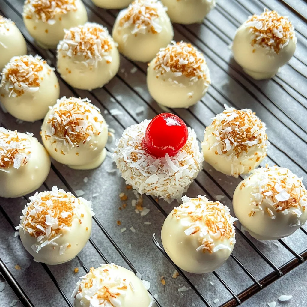 Piña Colada Truffles