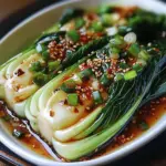 Quick Bok Choy with Ginger Chili Sauce