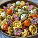 Salami-Mozzarella Tortellini Pasta Salad