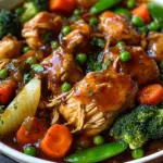 Slow Cooker Honey Garlic Chicken And Veggies Recipe