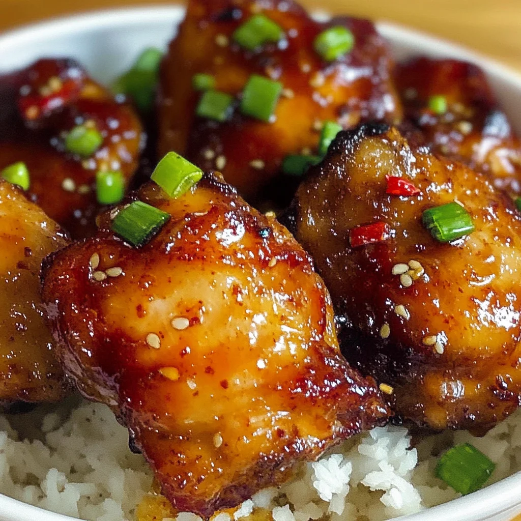 Sticky Sweet Chili Chicken Thighs in Air Fryer