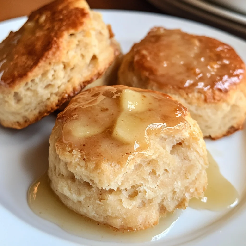 Apple Biscuits with Honey Butter Glaze