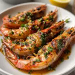 BBQ Grilled Prawns with Garlic, Lemon & Chilli